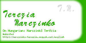 terezia marczinko business card